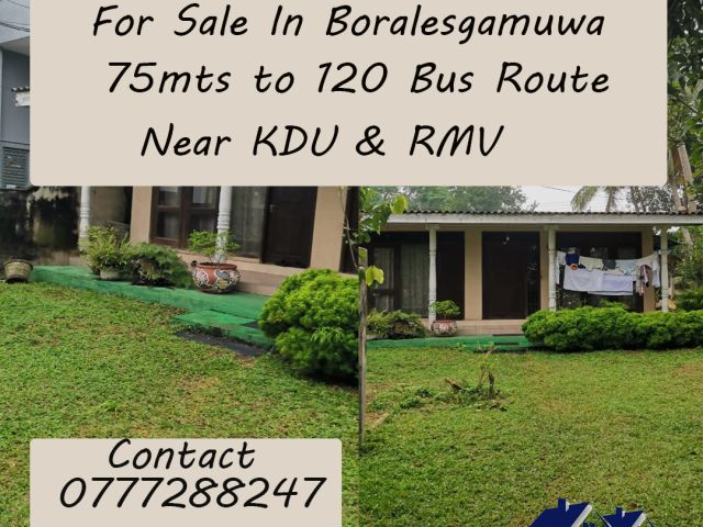 18.9 Perches Residential Land with Old Livable House For Sale in Boralesgamuwa. – photo 1